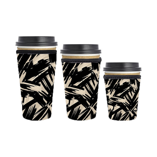 Abstract Reusable Neoprene Insulator Soda Tea Iced Hot Coffee Cup Drink Sleeve