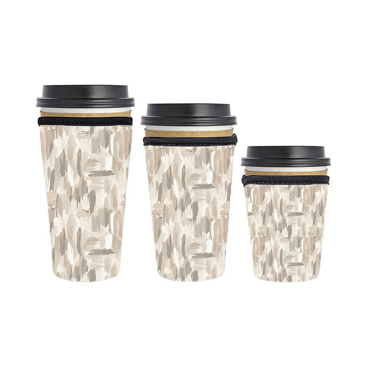 Abstract Reusable Neoprene Insulator Soda Tea Iced Hot Coffee Cup Drink Sleeve