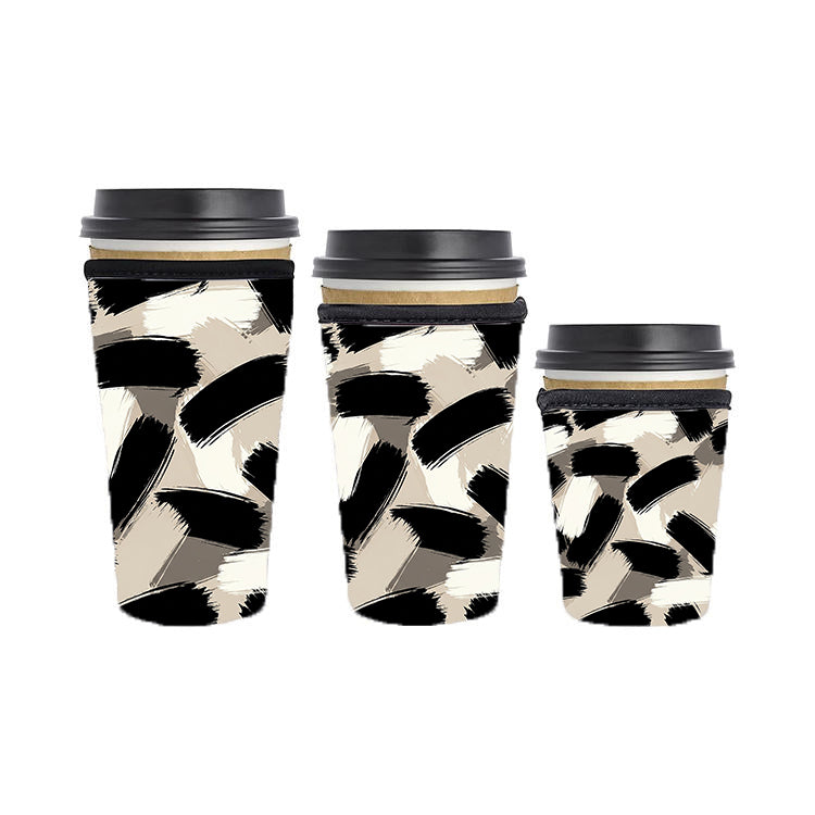 Abstract Reusable Neoprene Insulator Soda Tea Iced Hot Coffee Cup Drink Sleeve