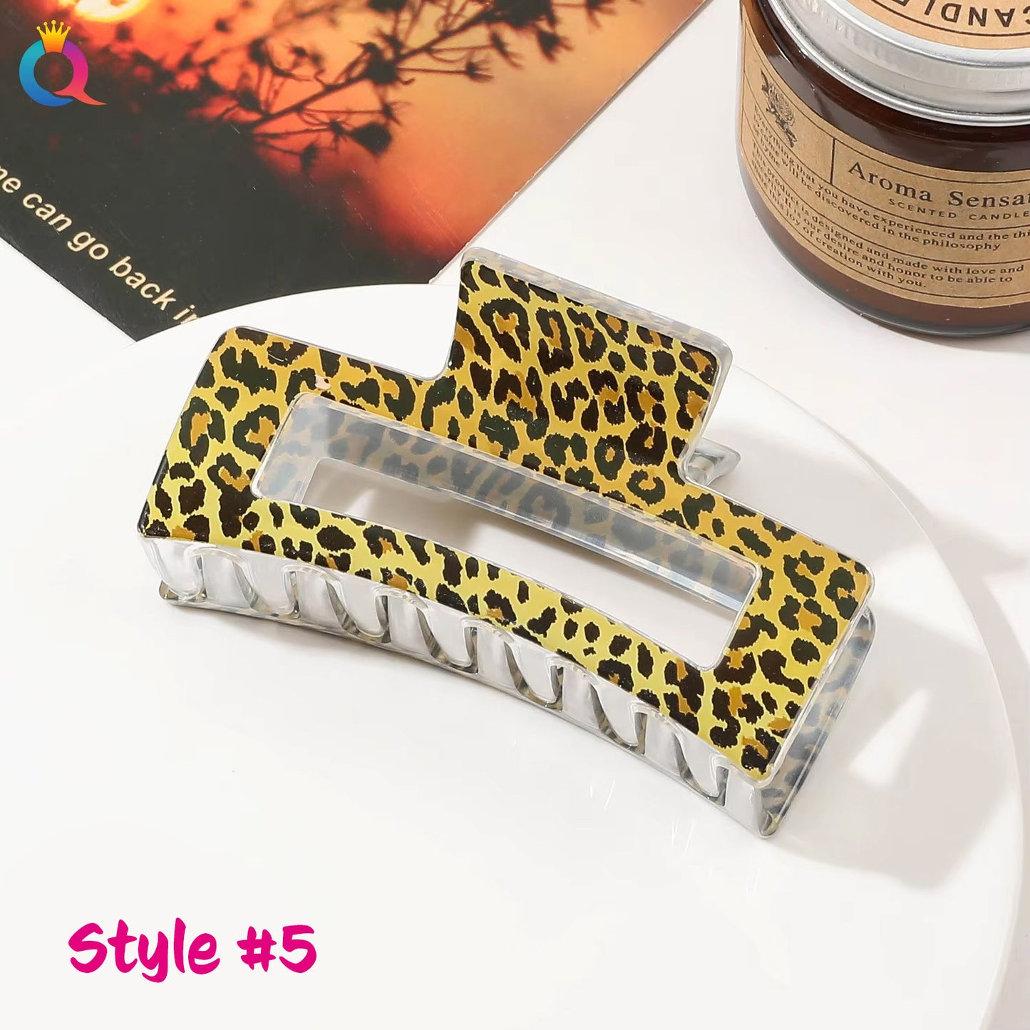 PRE ORDER - Hair Claw Animal Print
