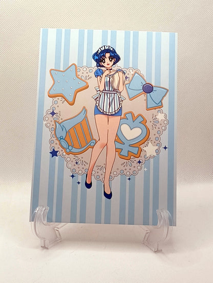 Sailor Moon Ami Cafe Art Print Mercury