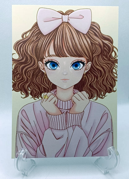 Lizzy Print Wall Art Gift Decor Photo Kawaii Style Home Aesthetic Girl Pastel Cute 5x7