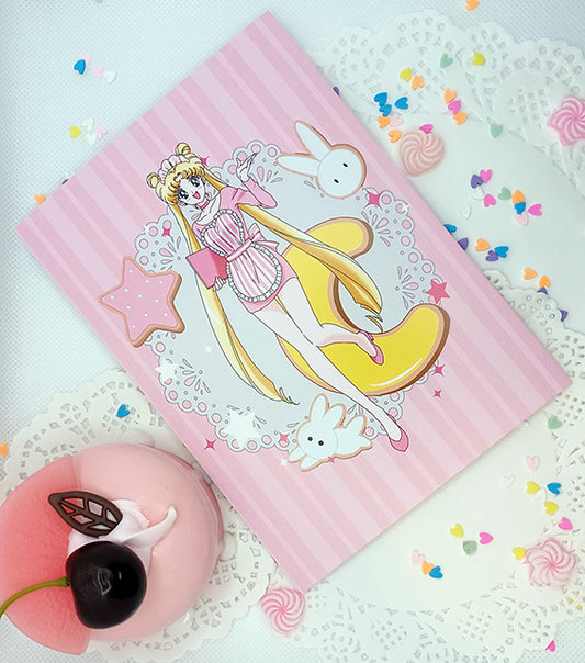 Sailor Moon Usagi Cafe Art Print